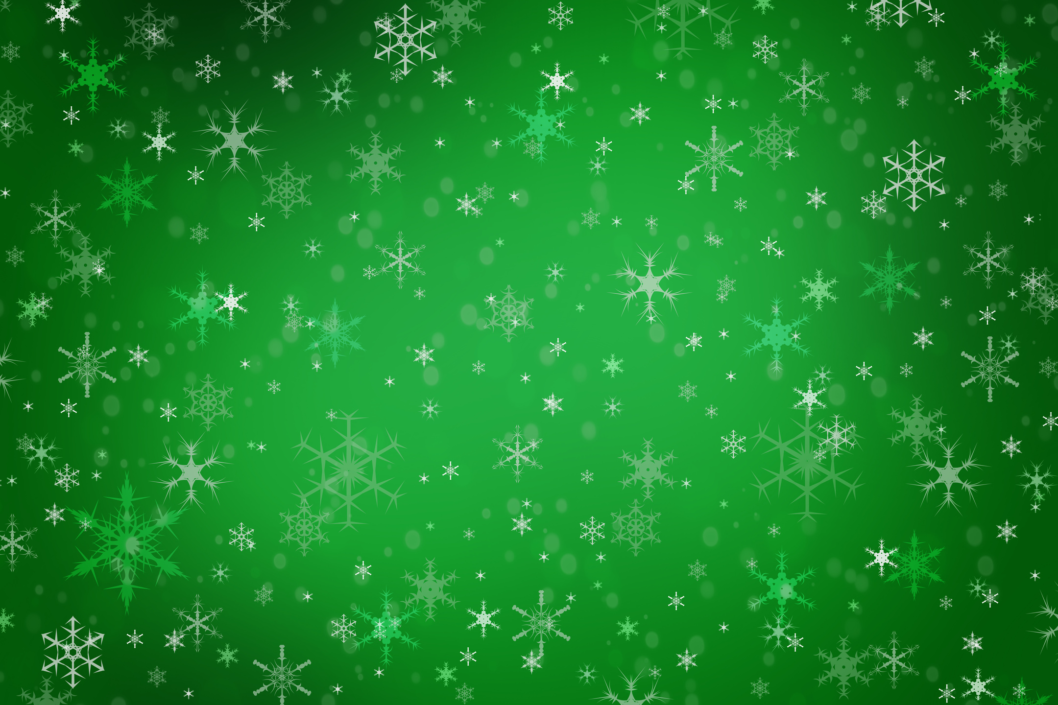 Abstract Green Christmas Winter Background
